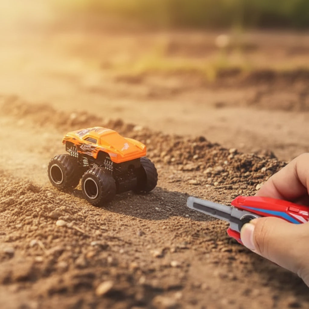 4 PCS HotWheel Monster Jeep Set with Speed Launcher (778-2)