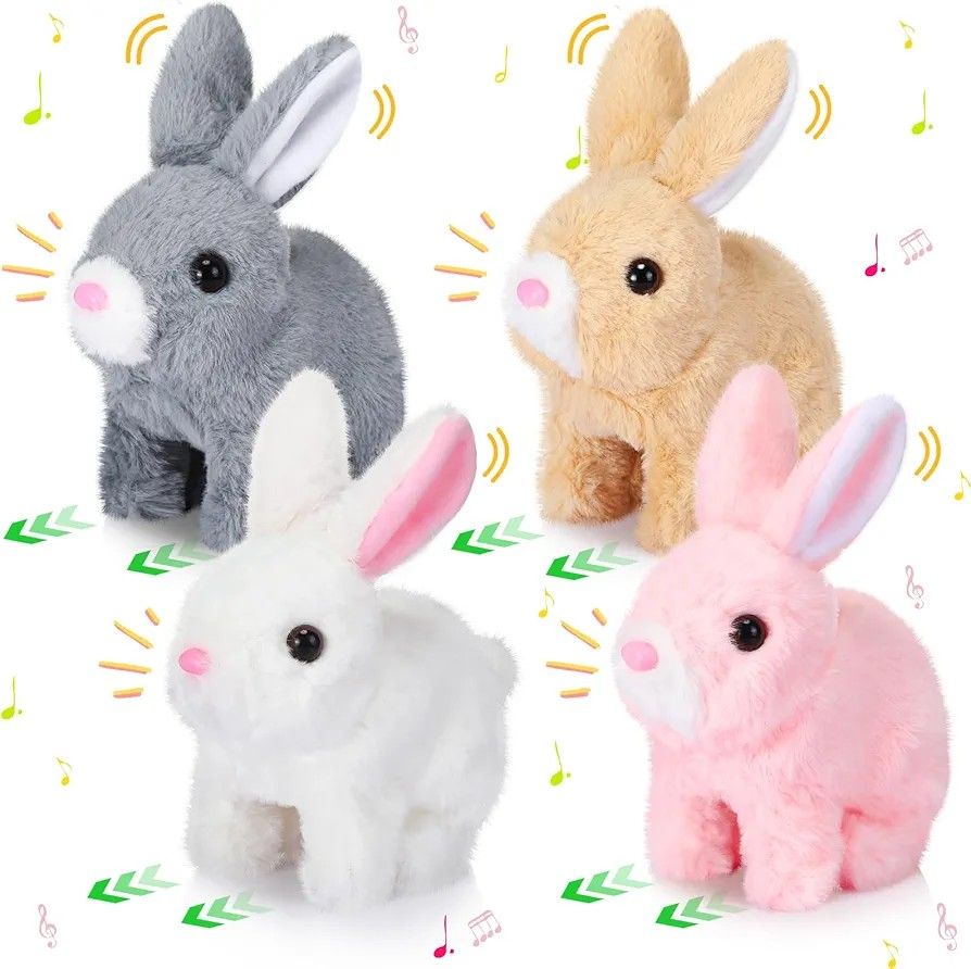 Plush Rabbit Toy with Sound and Motion for Kids (09-1)