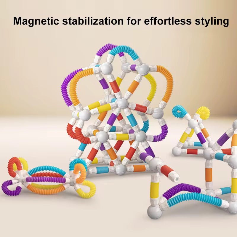 Flexible Magnetic Tube Building Blocks - 36pcs (158-40)