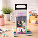 Twin Double Headed Water Color Markers - 18 PCS Set (605-18)