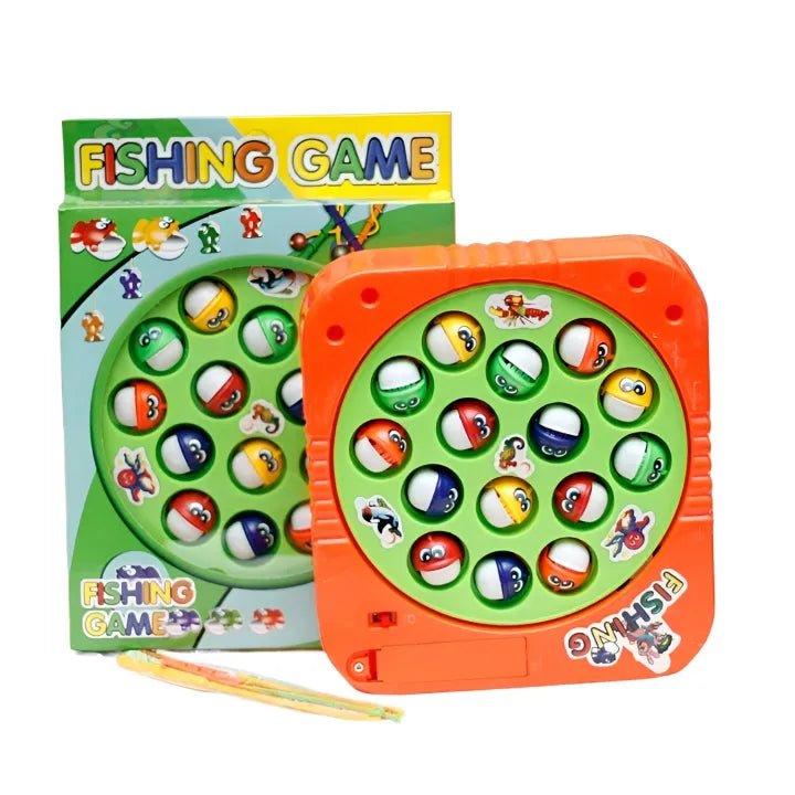 Battery-Operated Rotating Fishing Game Toy for Kids & Toddlers ( 15 Fish | AA8249)