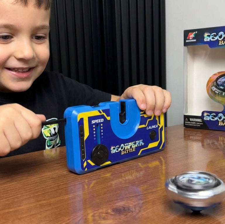 Electronic Beyblade Launcher Toy For Kids (Random Color)