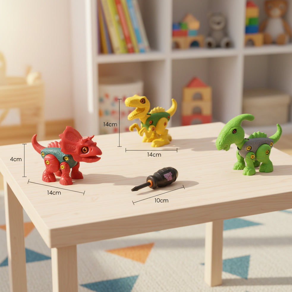 4 Pcs Dinosaur Assembly Toy Set (RL589-26D)
