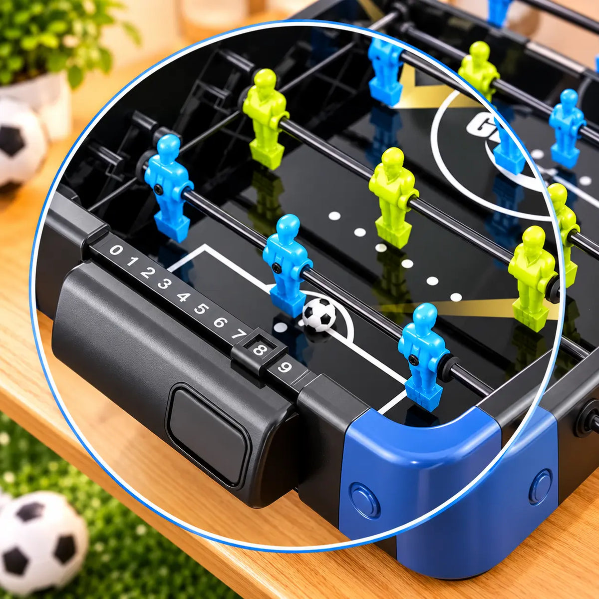 5-in-1 multiplayer tabletop sports game set with football, basketball,