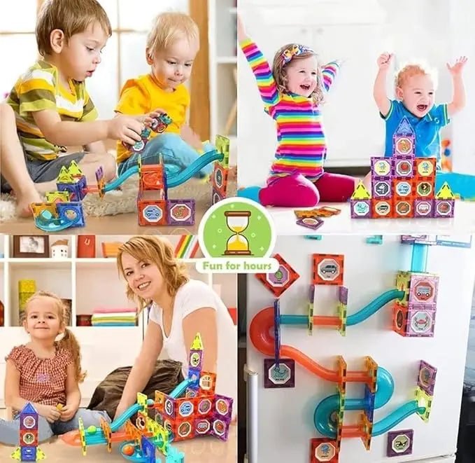 Magnetic Pipeline Building Blocks for Kids