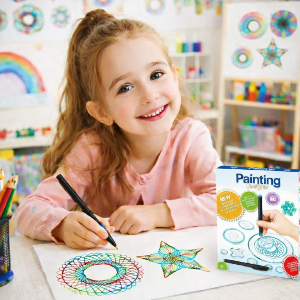 Educational Spirograph Painting Designer Set for Kids (3337A)