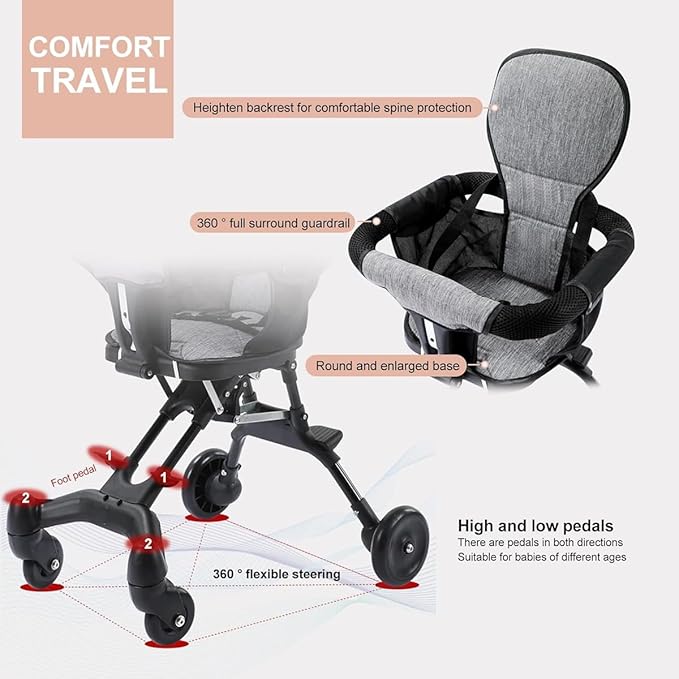 Foldable & Light Weight Baby Stroller (MS-002)
