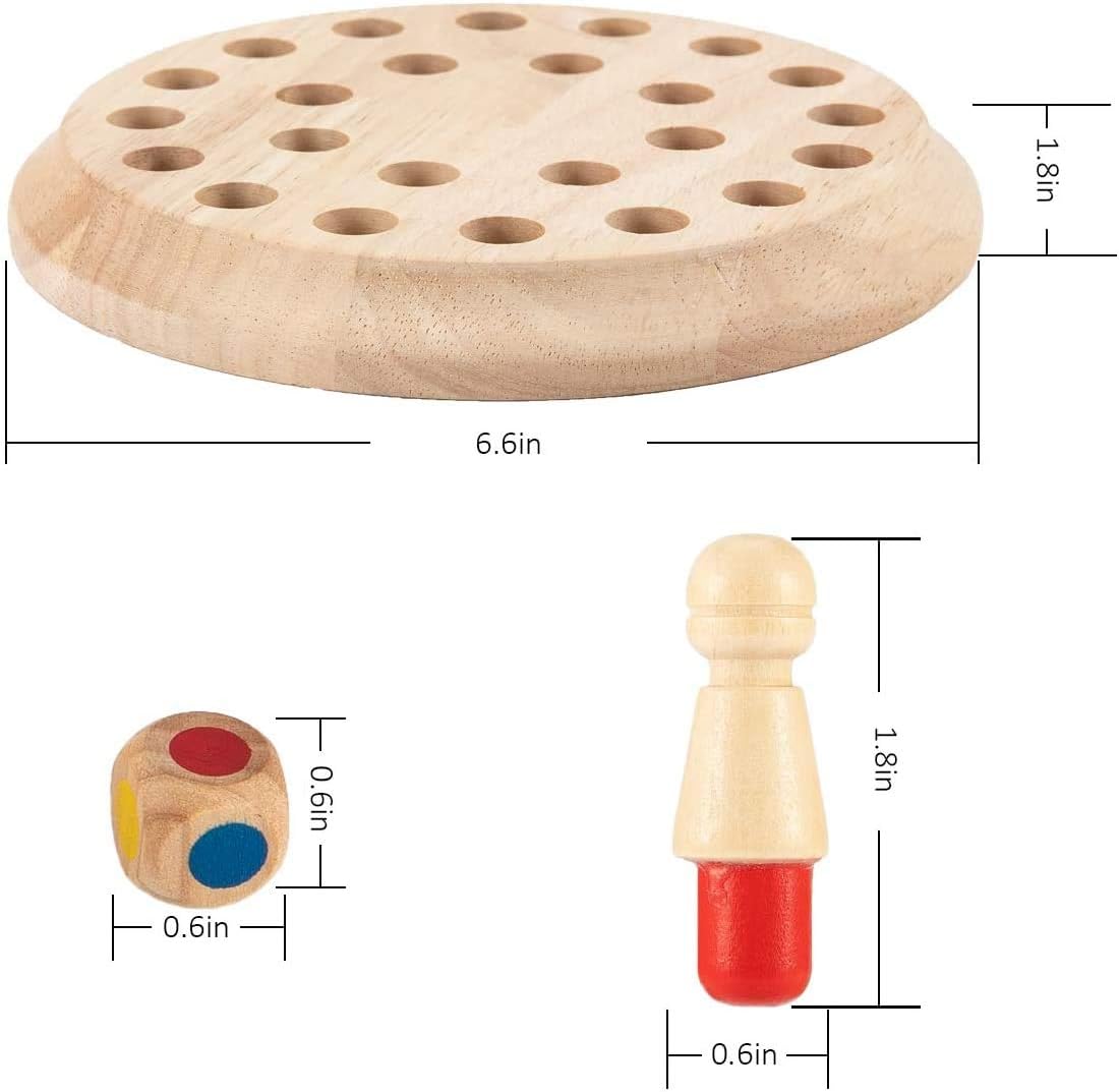 Wooden Memory Chess Matching Game (2025-42)