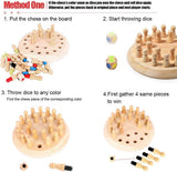 Wooden Memory Chess Matching Game (2025-42)