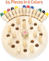 Wooden Memory Chess Matching Game (2025-42)