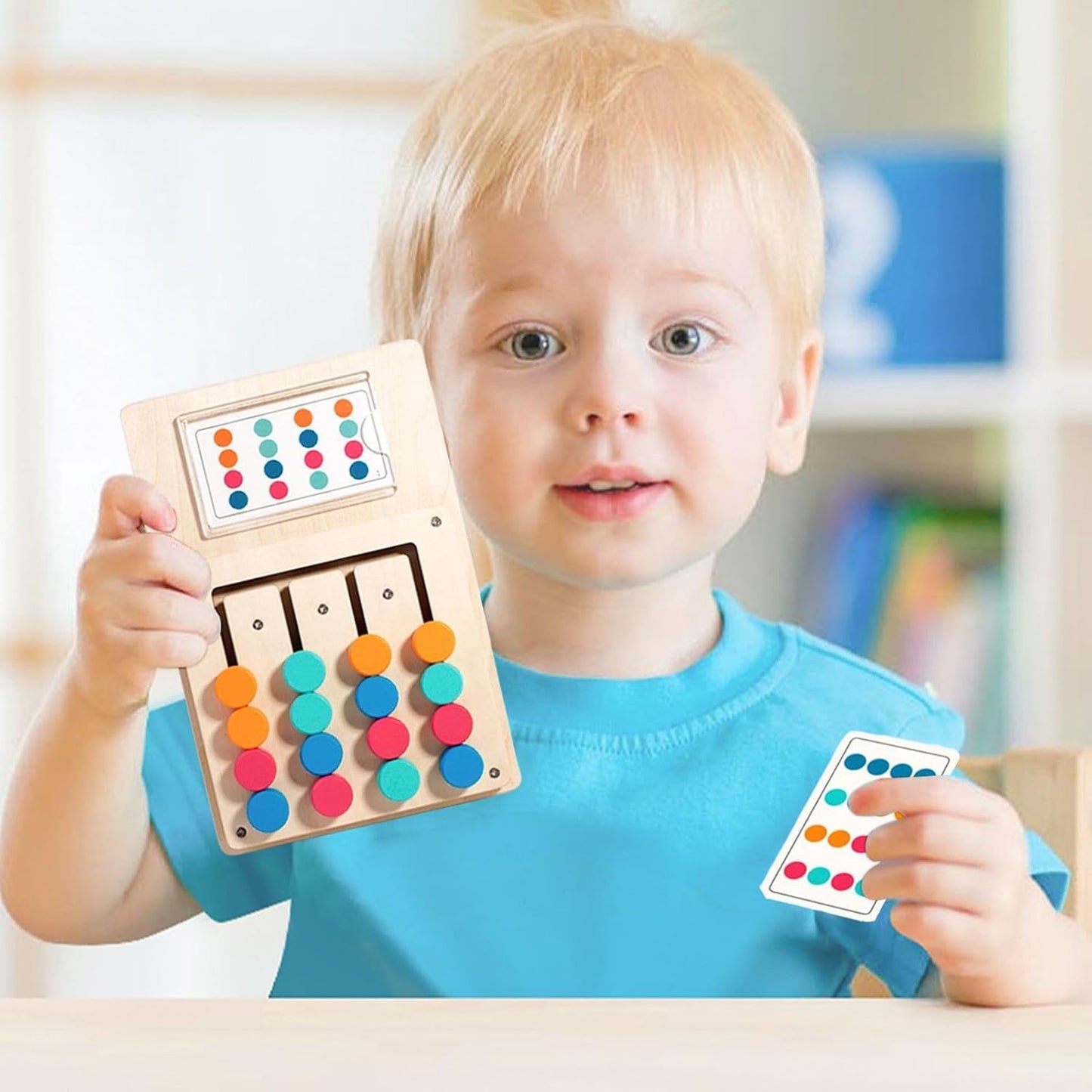 Wooden Color Matching Puzzle Board Game