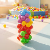 Kids Plastic Playing & Pool Balls Pack of 6 & 12 Random Color