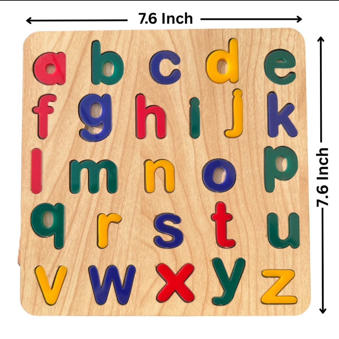 Premium Wooden Acrylic Educational Learning Colorful Puzzle Board (Pack Of 5)