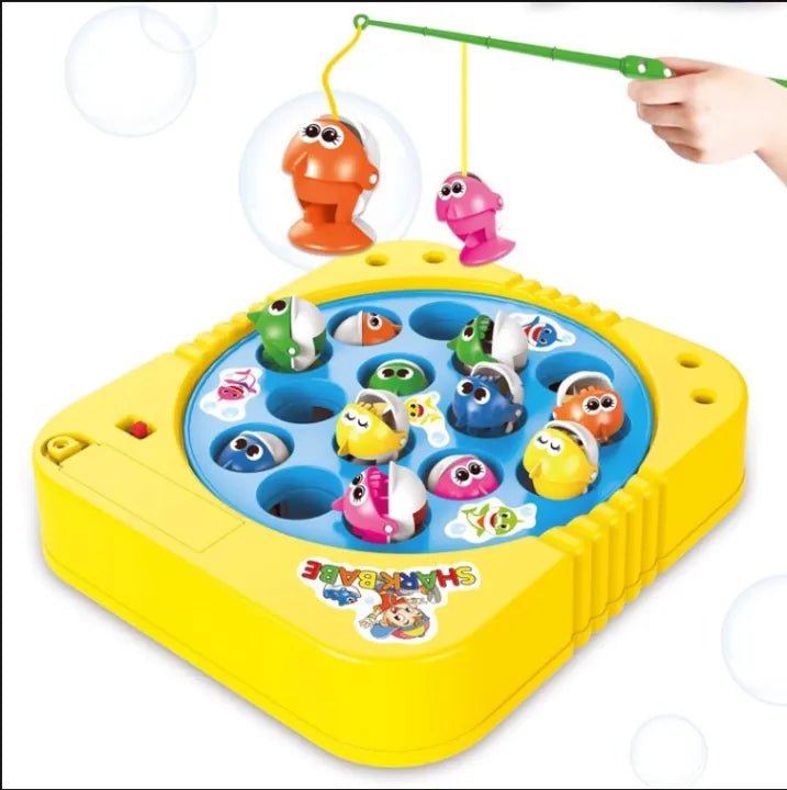 Battery-Operated Rotating Fishing Game Toy for Kids & Toddlers ( 15 Fish | AA8249)