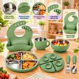 Stainless Steel Baby Feeding Set 6pcs (CC214)