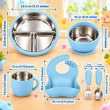 Stainless Steel Baby Feeding Set 6pcs (CC214)