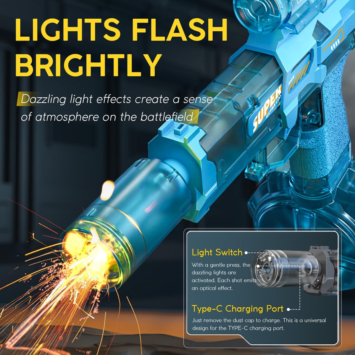 Electric Automatic Water Gun for Kids (CY085)