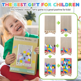 Wooden Educational & Colorful Geometric Versatile Blocks (YHM-89)
