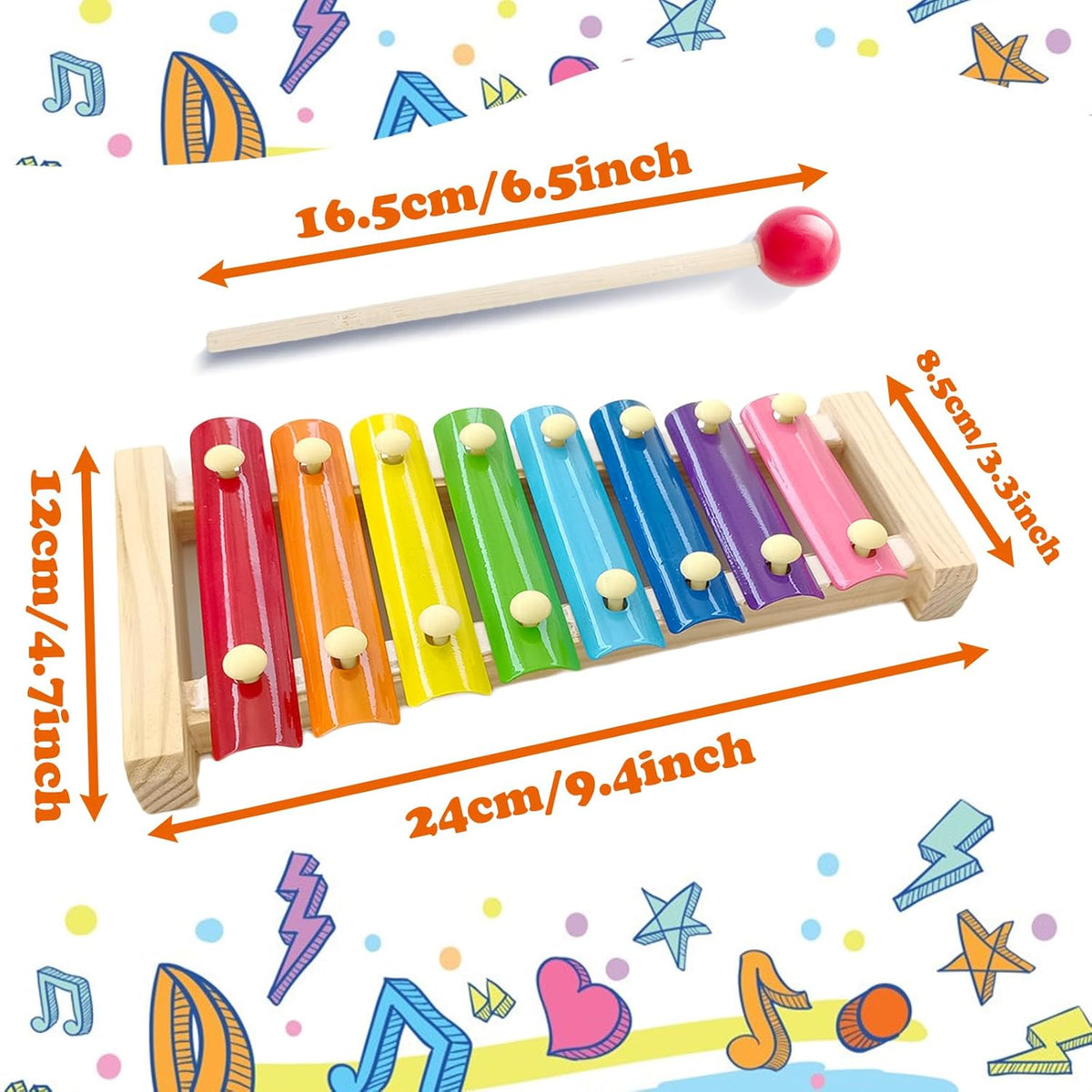 Wooden Xylophone for Kids (2025-40)