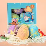 Kids Dino Egg Bath Bombs with Surprise Toys Inside  (KL9004)