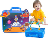 Creative 3D Drill Toy Set Space Simulation Screw Tool Box Random (232pcs)