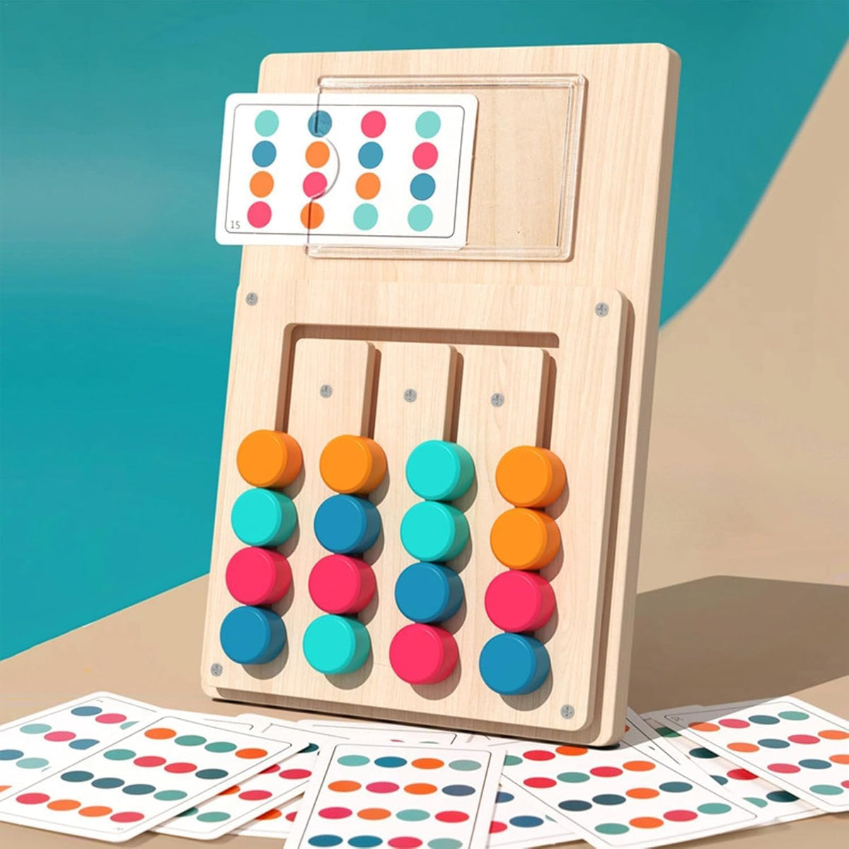 Wooden Color Matching Puzzle Board Game | 2025-5
