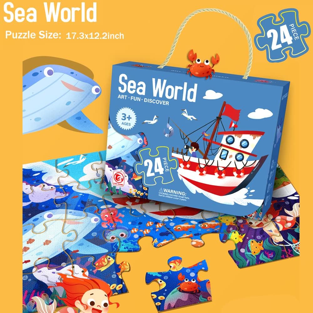 24 Pcs Art Puzzle for Kids (Random | 8862)