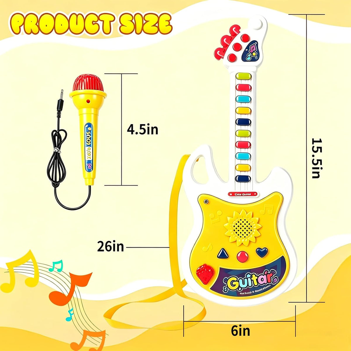 Kids Musical Guitar with Mic For Kids (783)