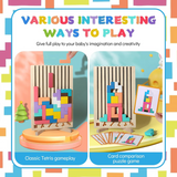 Wooden Educational & Colorful Geometric Versatile Blocks (YHM-89)