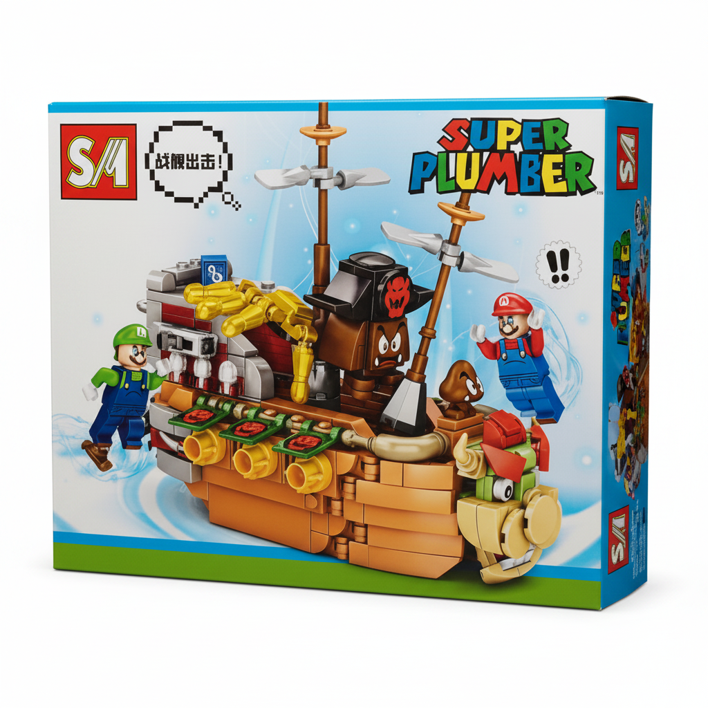 Super Mario Block Set For Kids - 483 Pcs (MG1302)