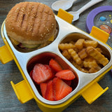Tri Bite Stainless Steel Lunch Box (Random Design) (029-21)