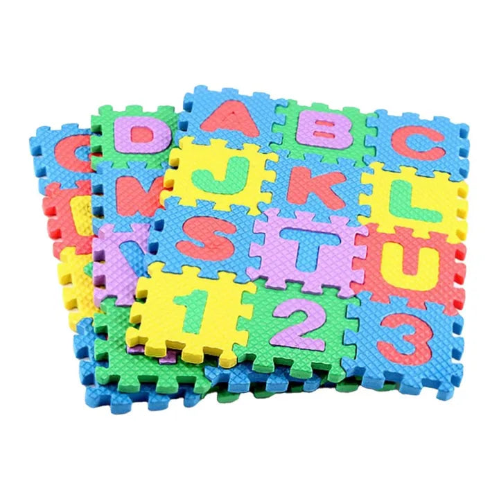 Alphabet, Numbers, Signs & Shape Foam Puzzle Mat for Kids (EM-12/36)