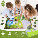 96 Pcs Animal Puzzle Set for Kids (Random | AK2105)