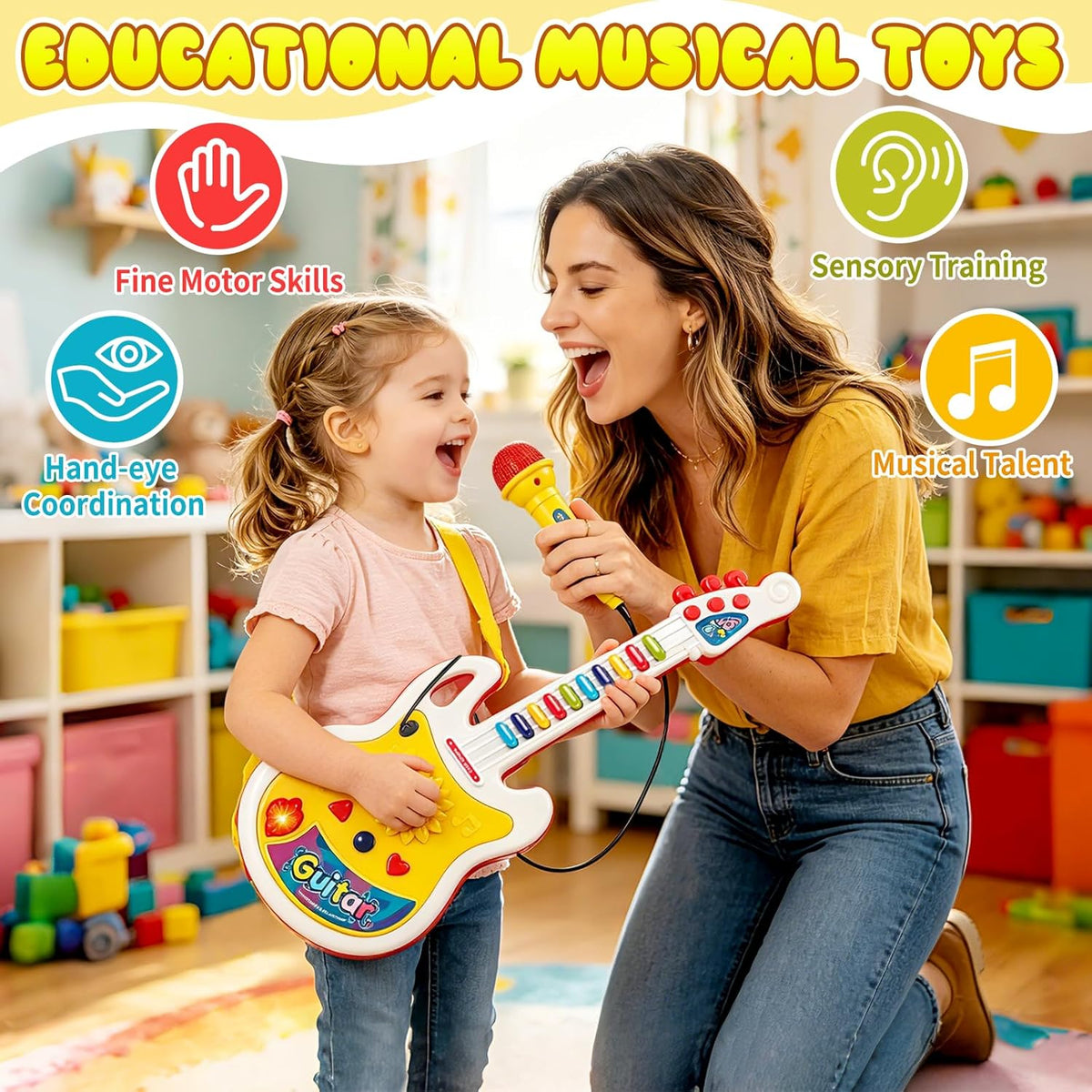 Kids Musical Guitar with Mic For Kids (783)