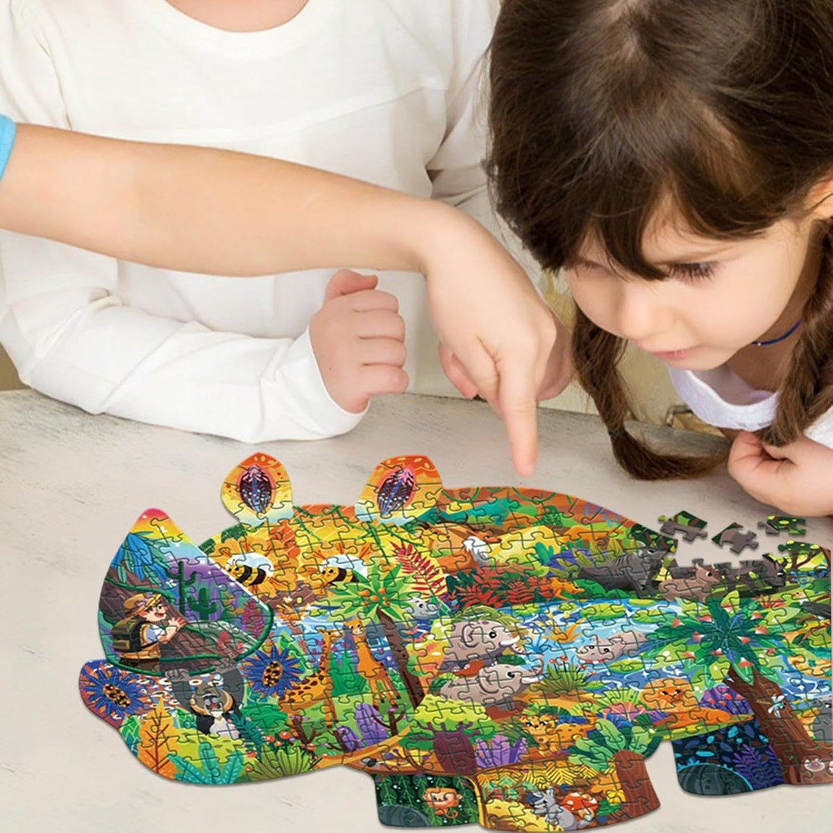 287 Pcs Animal Shaped Jigsaw Puzzle for Kids (Random | 8863)