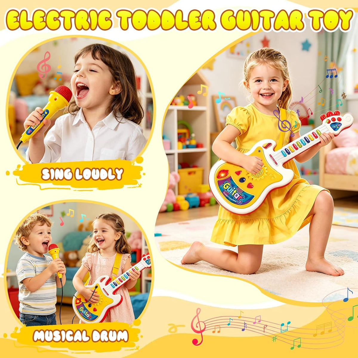 Kids Musical Guitar with Mic For Kids (783)
