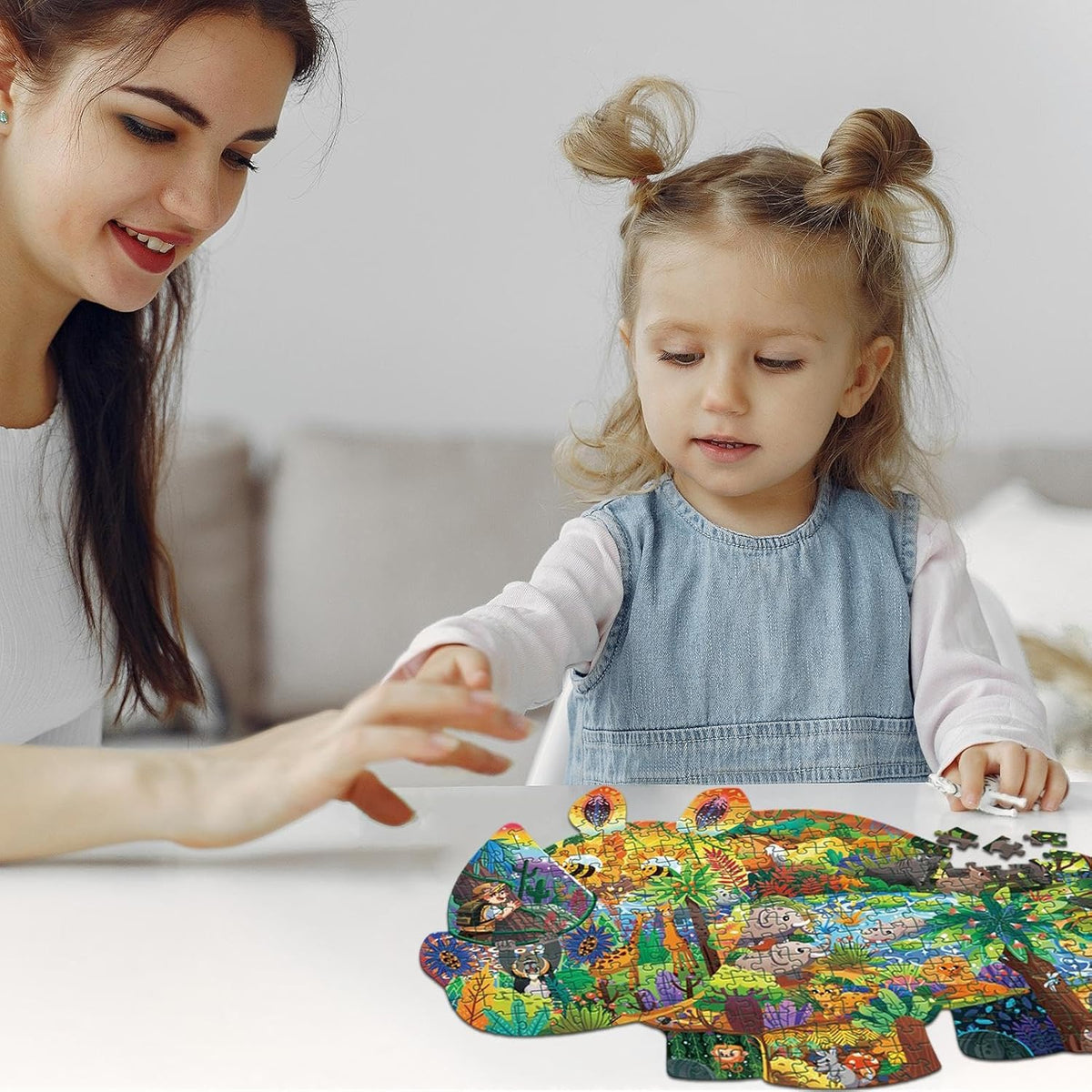 287 Pcs Animal Shaped Jigsaw Puzzle for Kids (Random | 8863)