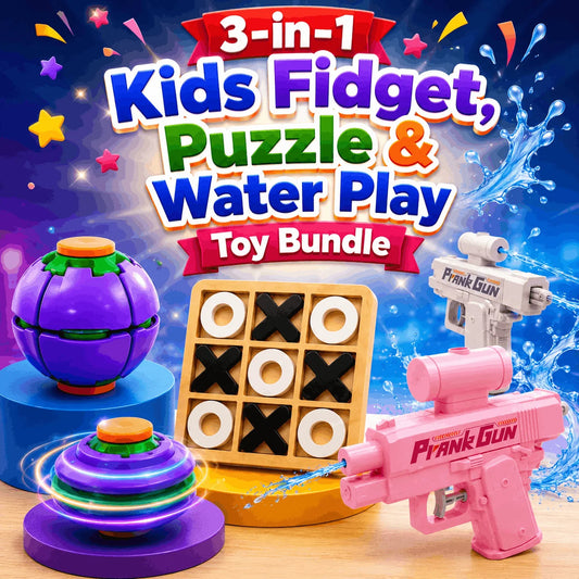 3-in-1 Kids Fidget Puzzle and Water Play Toy Bundle - Toynix