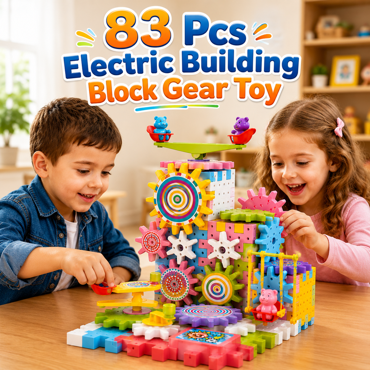 Electric Building Block Gear Toy (6021)