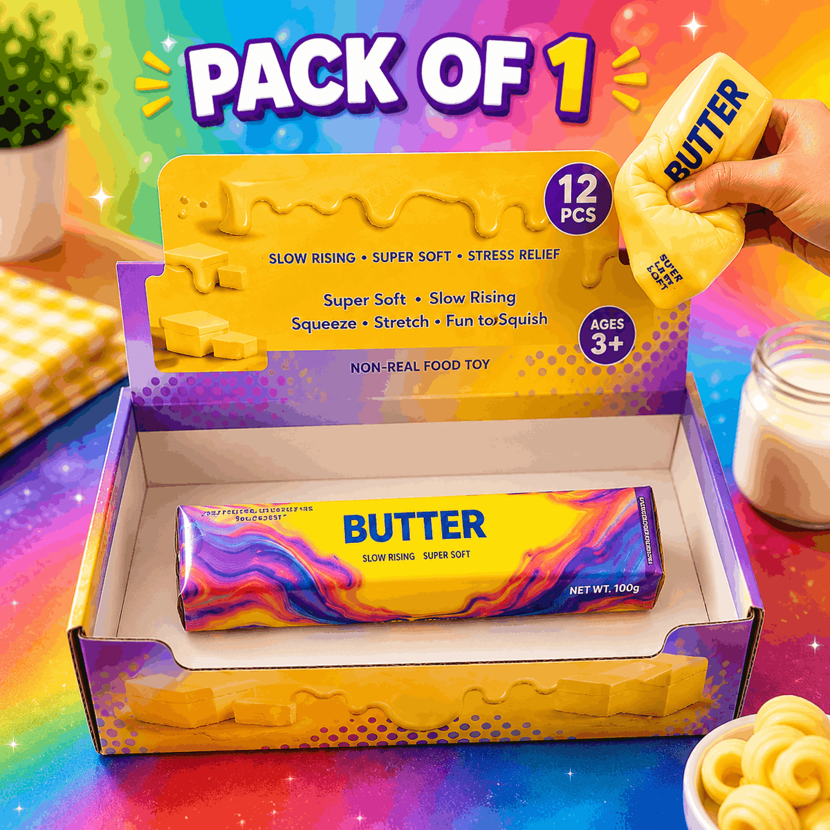 Butter Squishy Stress Relief Toy (BS3/BSR)