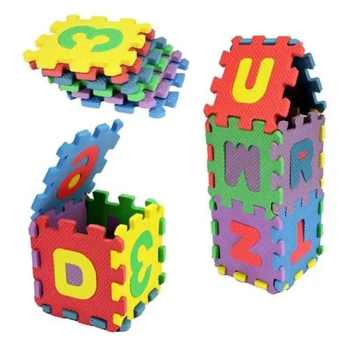 Alphabet, Numbers, Signs & Shape Foam Puzzle Mat for Kids (EM-12/36)