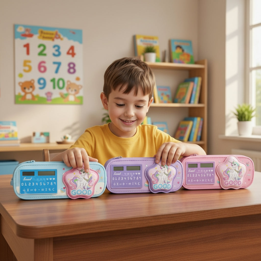 Calculator Geometry Box For Girls - Toynix.pk