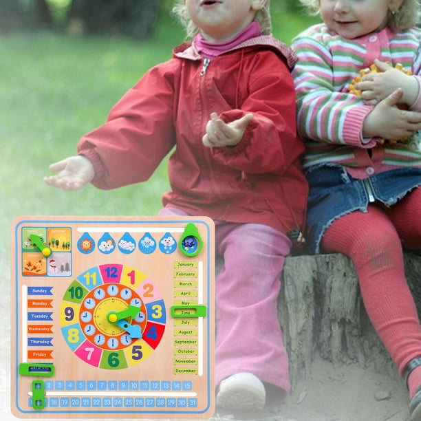Educational Wooden Multifunctional Calendar Clock | 2025-13