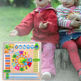 Educational Wooden Multifunctional Calendar Clock | 2025-13