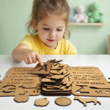 Educational Drawing Alphabets & Puzzles Stencils Set