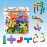 Colorful Creative Pipe Puzzle Building Blocks for Kids (5115AB)