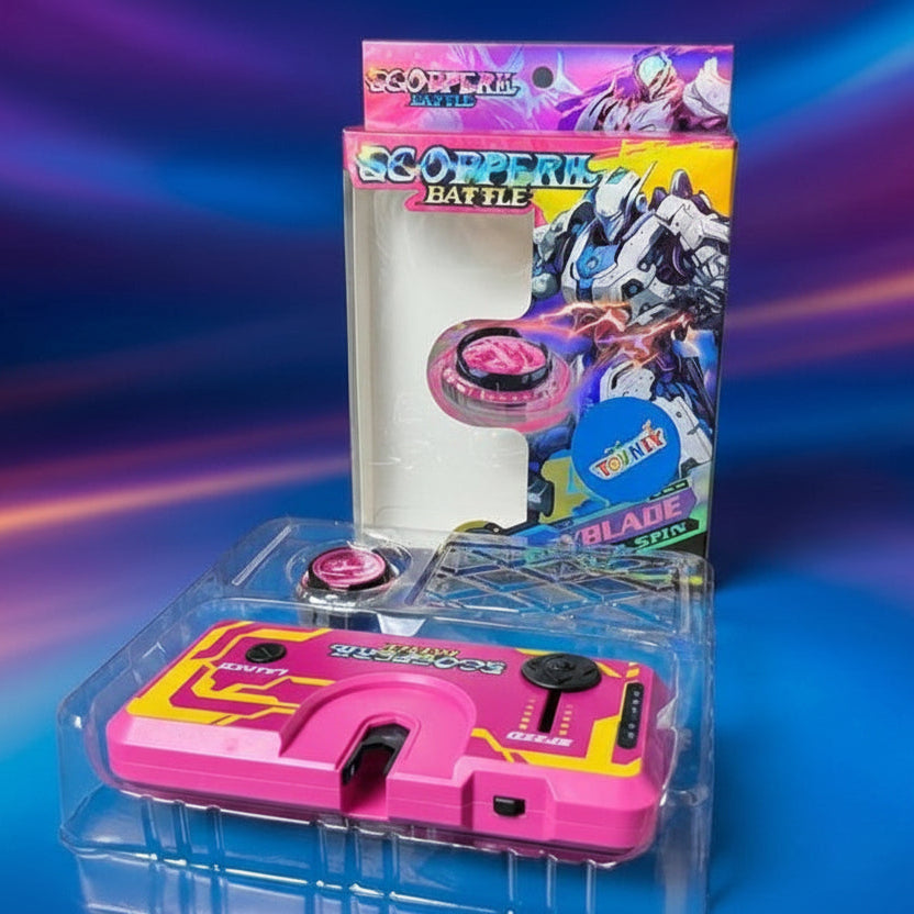 Electronic Beyblade Launcher Toy For Kids (Random Color)