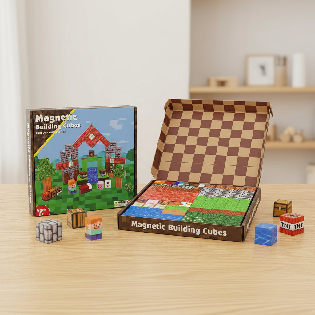 Minecraft Magnetic Building Blocks Cubes (100 Pcs | ZH019)
