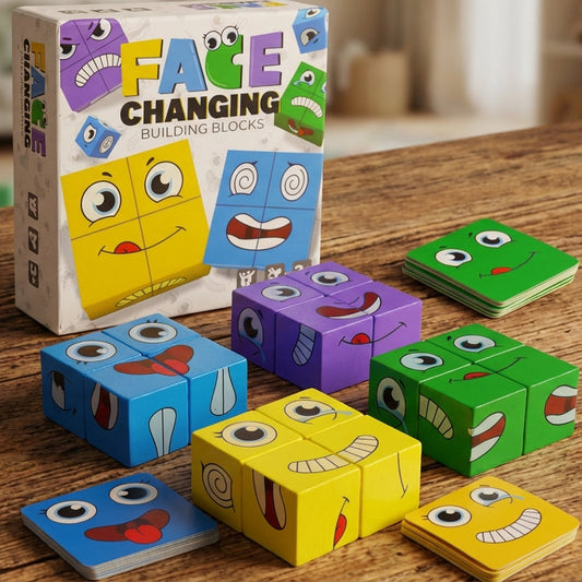 Face Expression Changing Cube Table Game for kids (M3117)