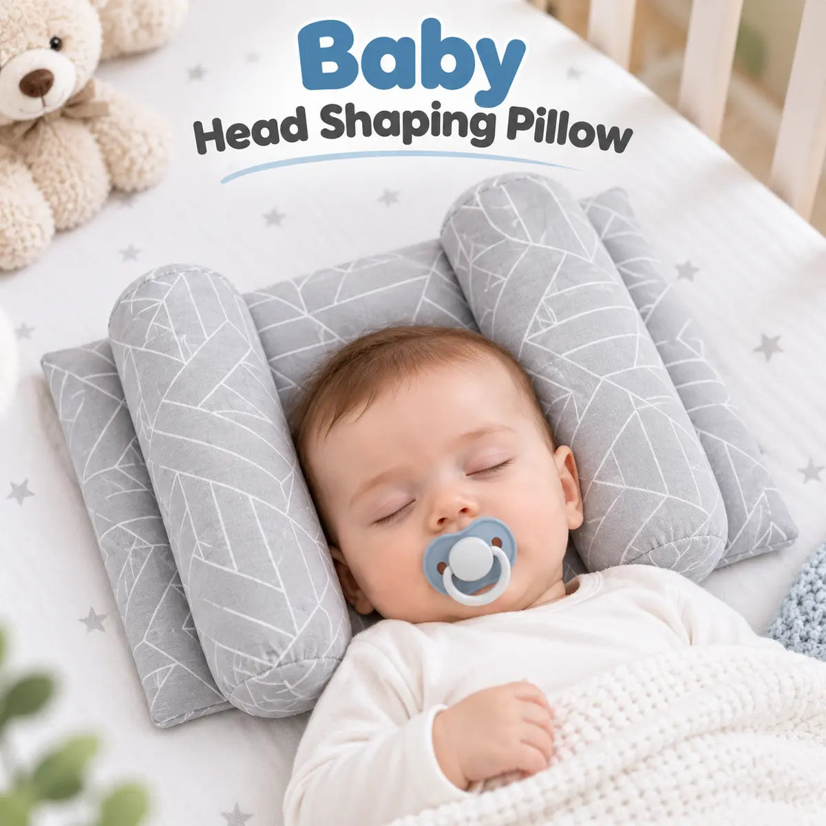 Adjustable Baby Head Shaping Soft Pillow
